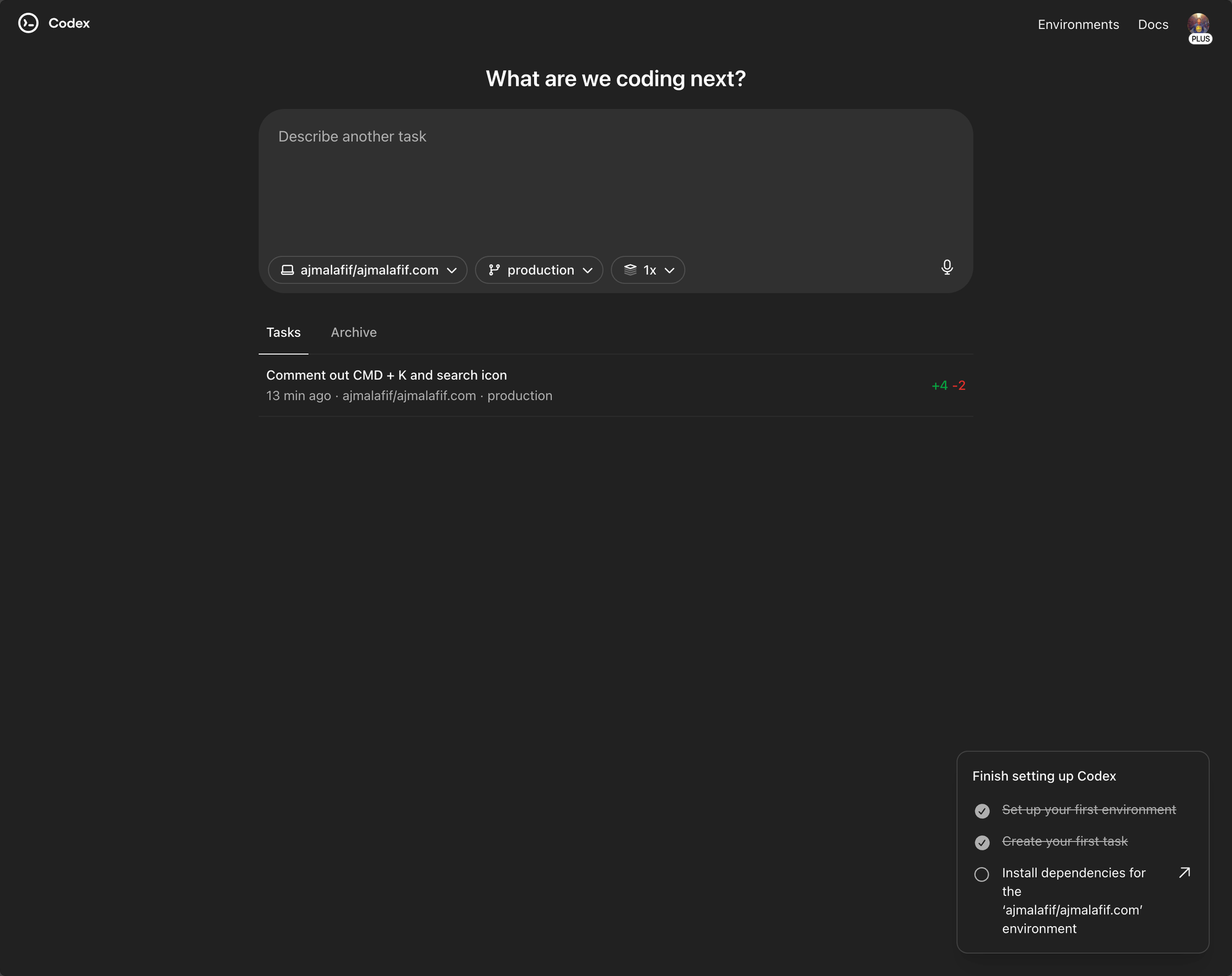 Week 28: Jules vs Codex for simple fix on ajmalafif.com