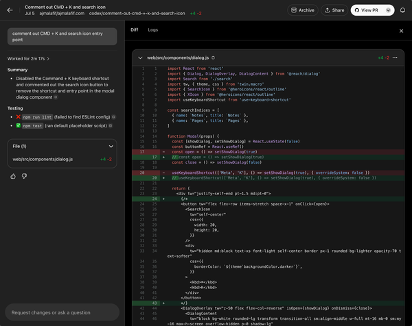 Week 28: Jules vs Codex for simple fix on ajmalafif.com